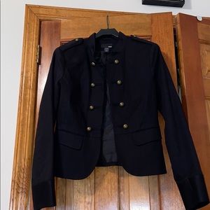 H & M brass button military blazer